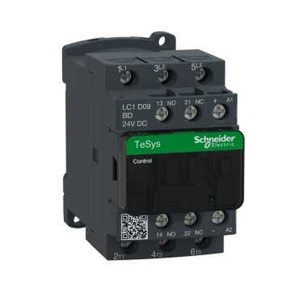 LC1D09BD Kontaktör 9A 4 kW 1NA+1NK 24V DC